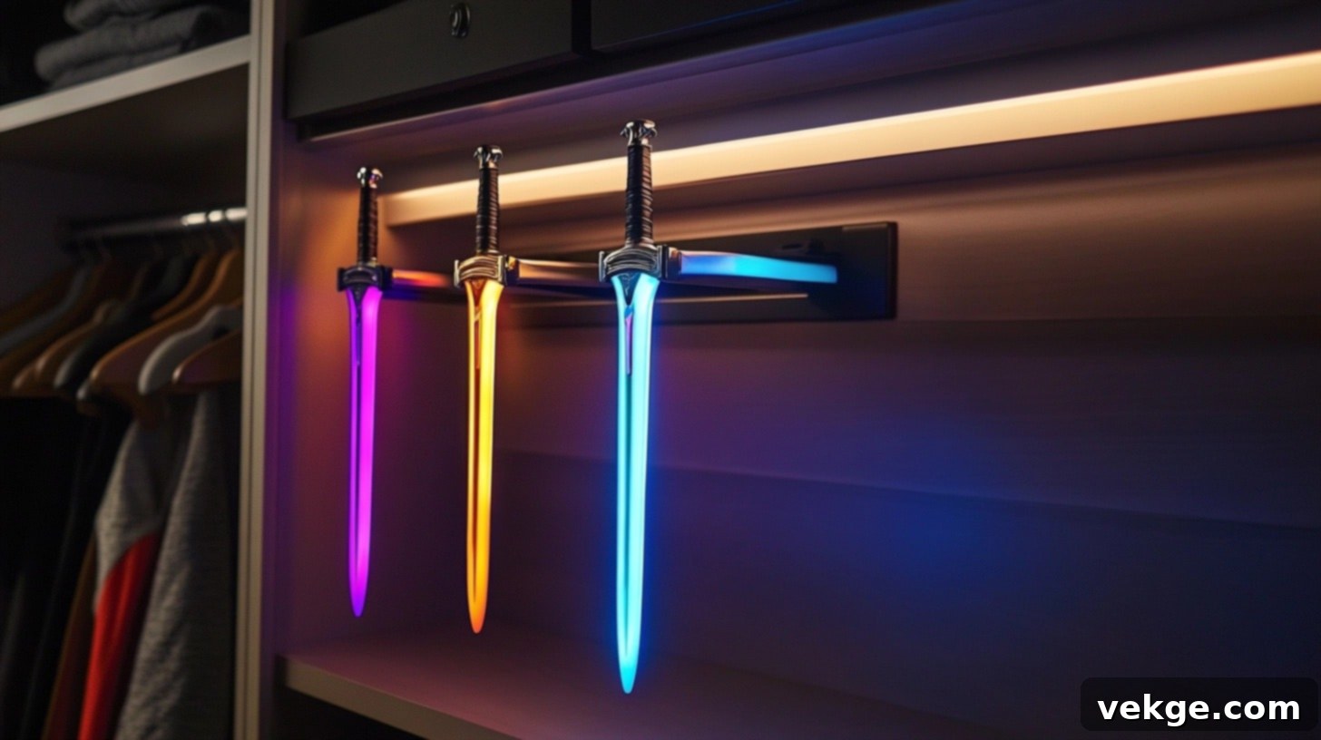 Light-Up Closet Handles