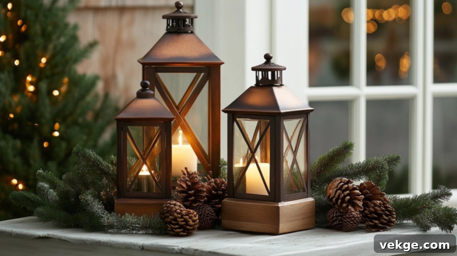 Rustic Lantern Setting