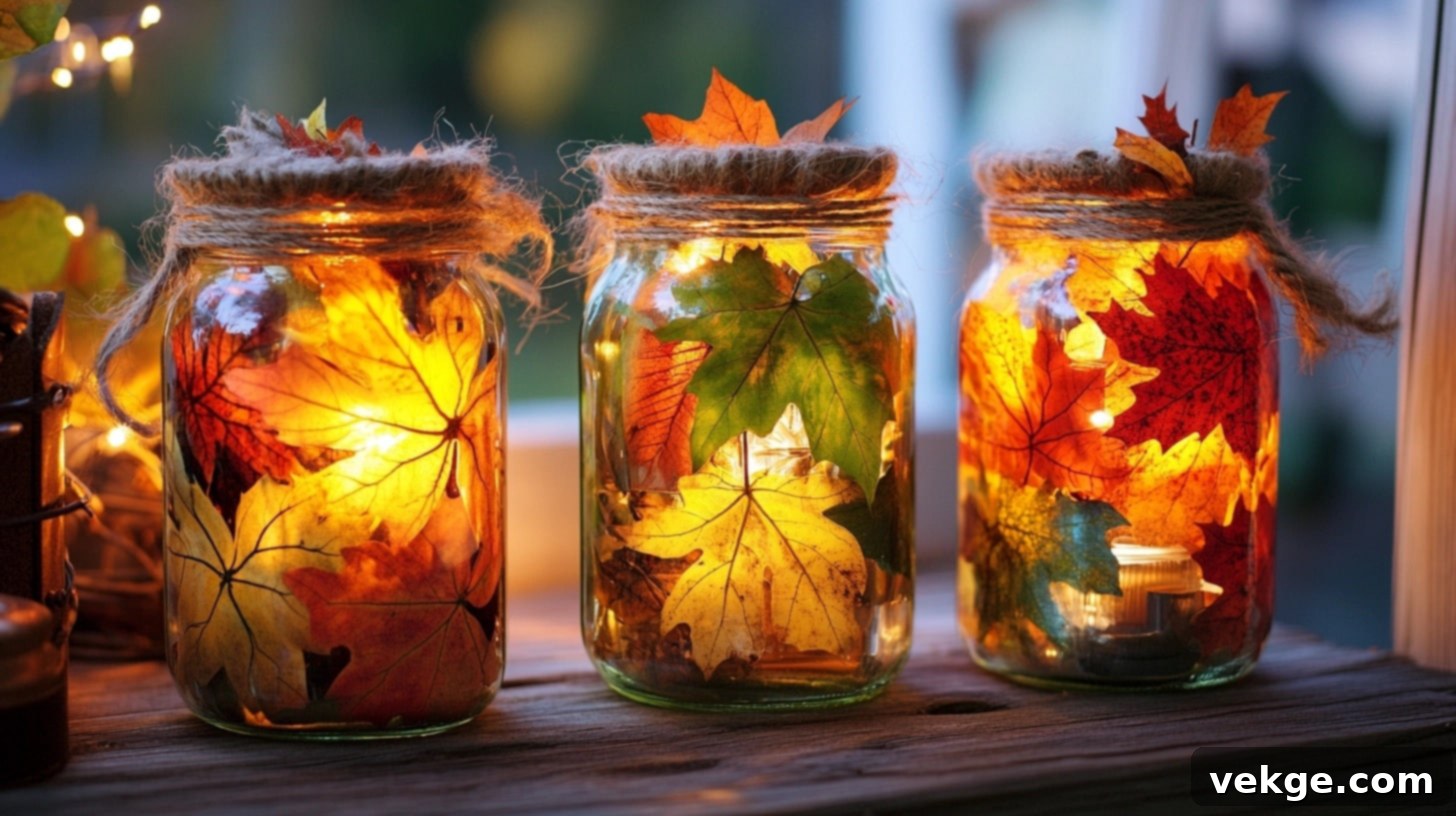 Mason Jar Light Display