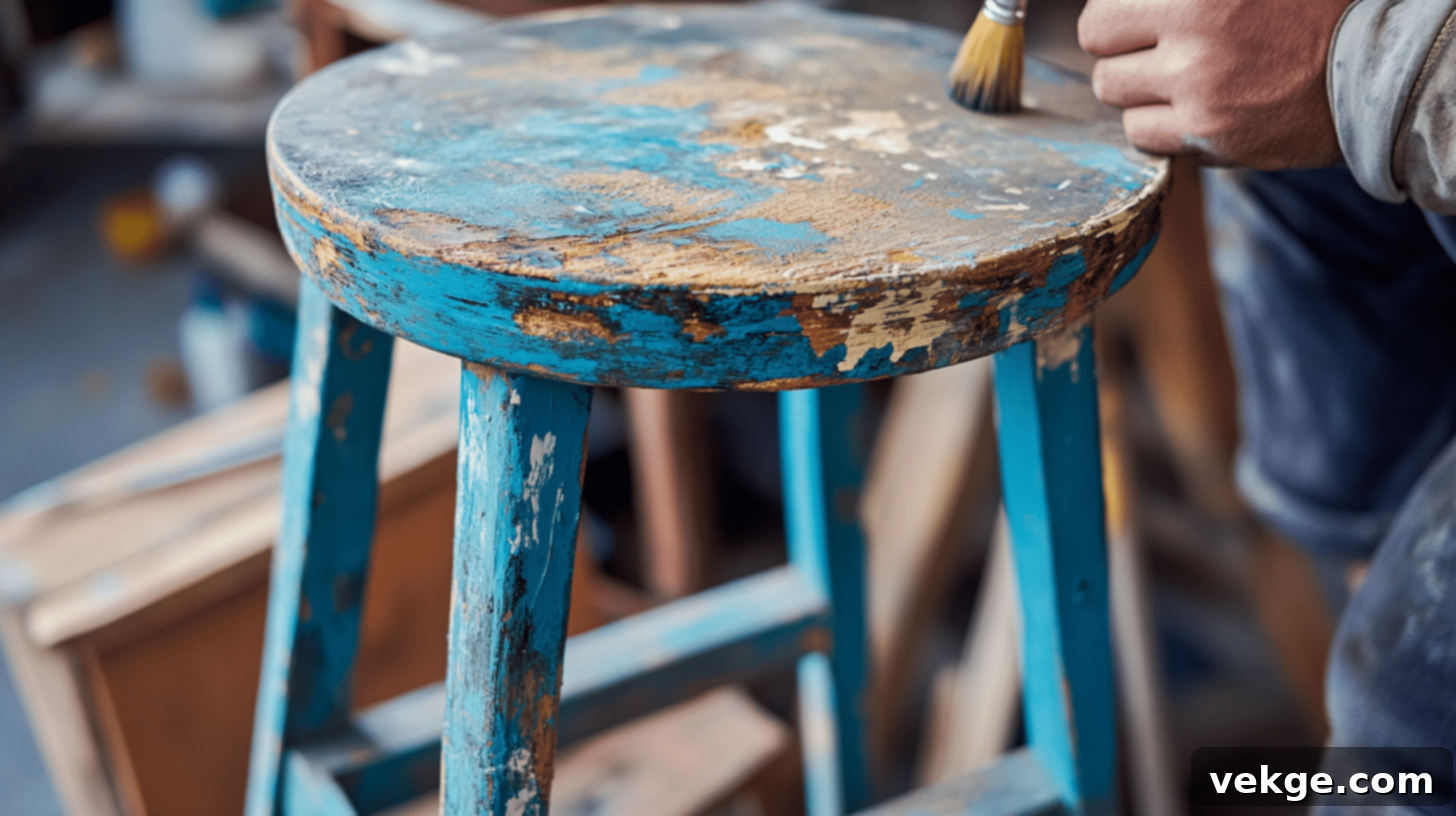 Step-by-Step Bar Stool Makeover Process
