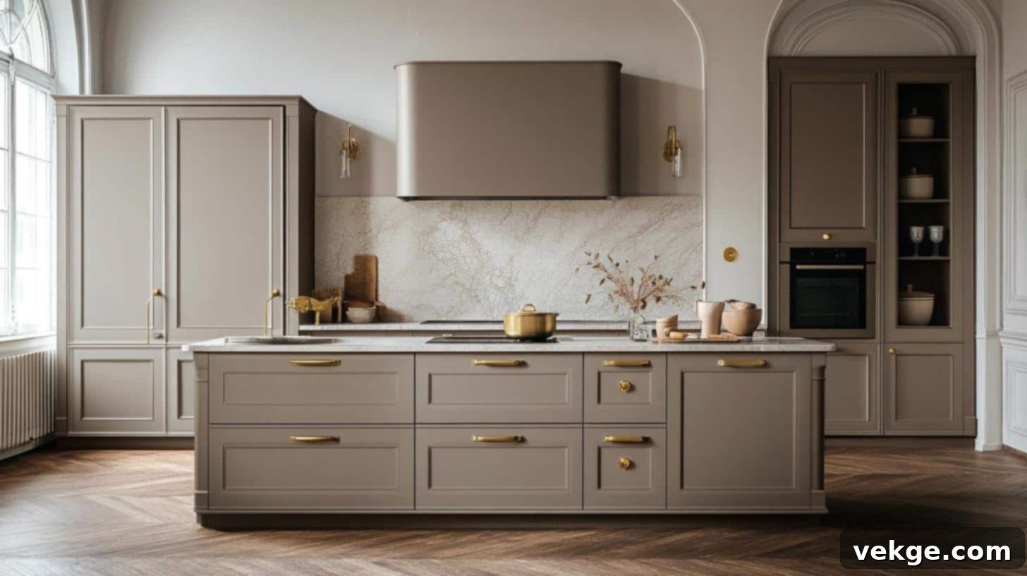 Taupe_Cabinets_with_Brass_Hardware