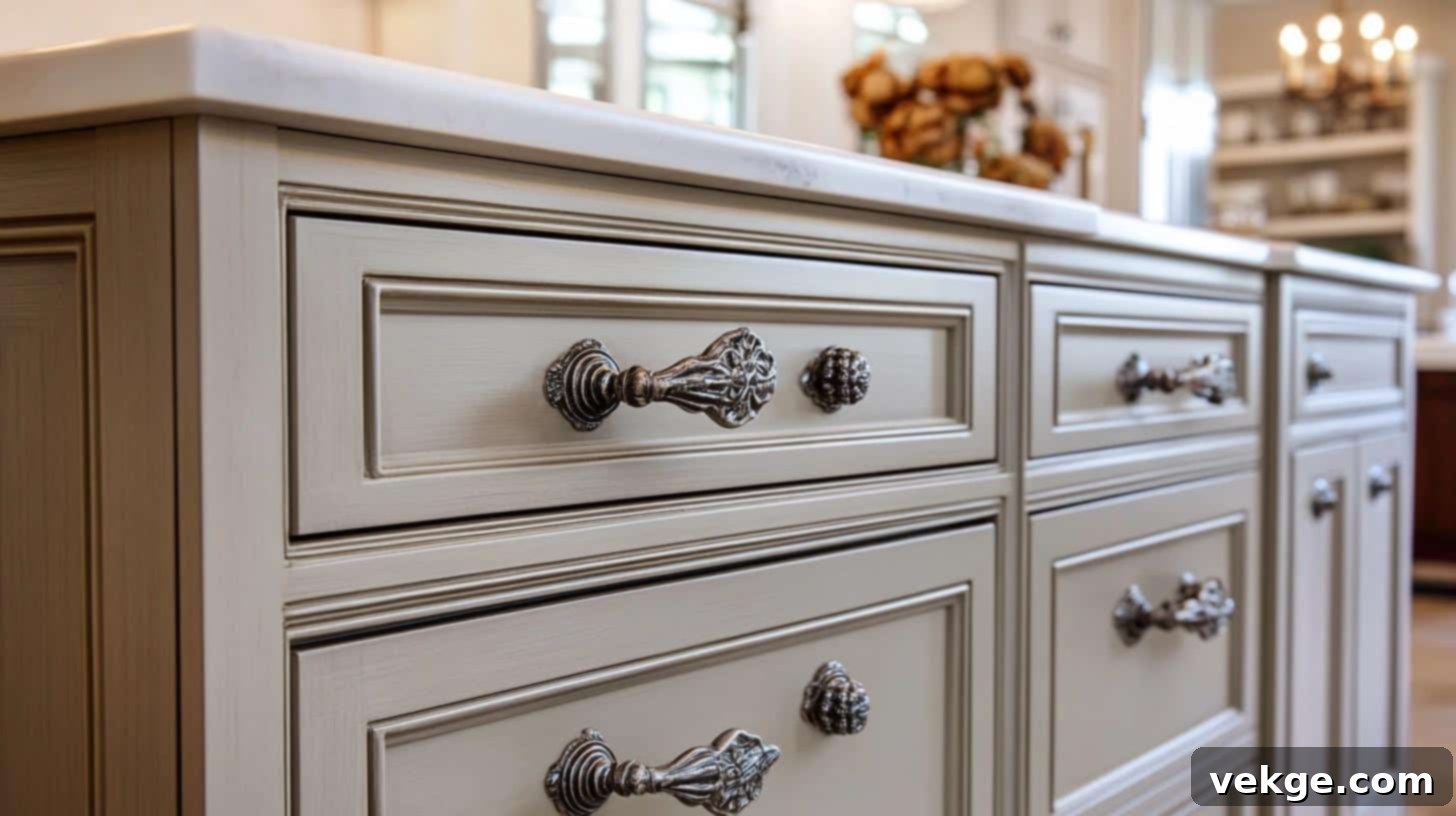 Taupe_Cabinets_with_Vintage-Style_Knobs