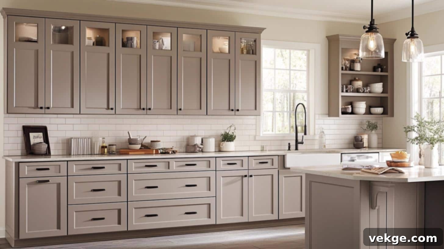 Taupe_Kitchen_with_Shaker_Cabinets