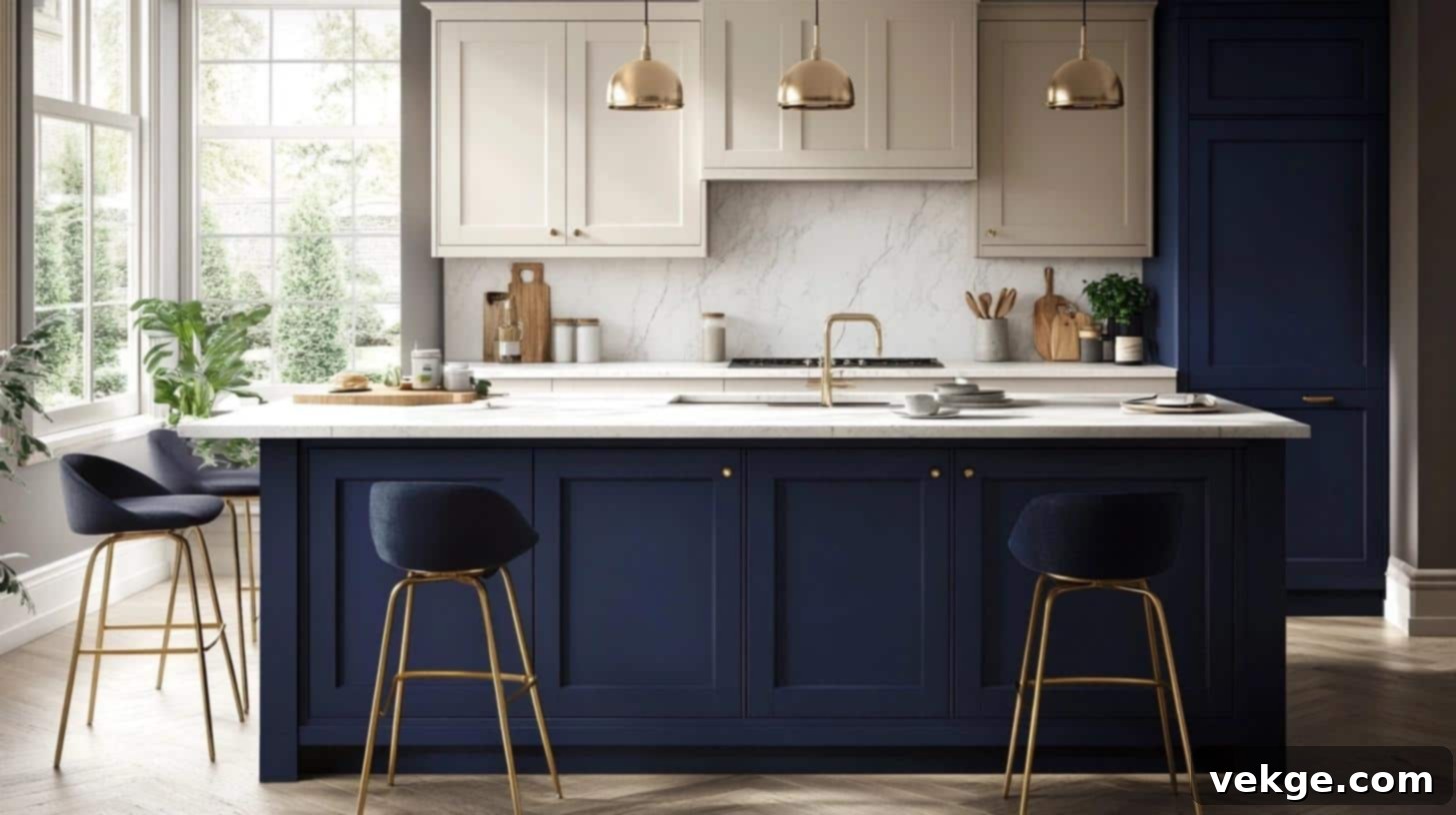 Mix_Dark_Blue_and_Taupe_Kitchen_Cabinets