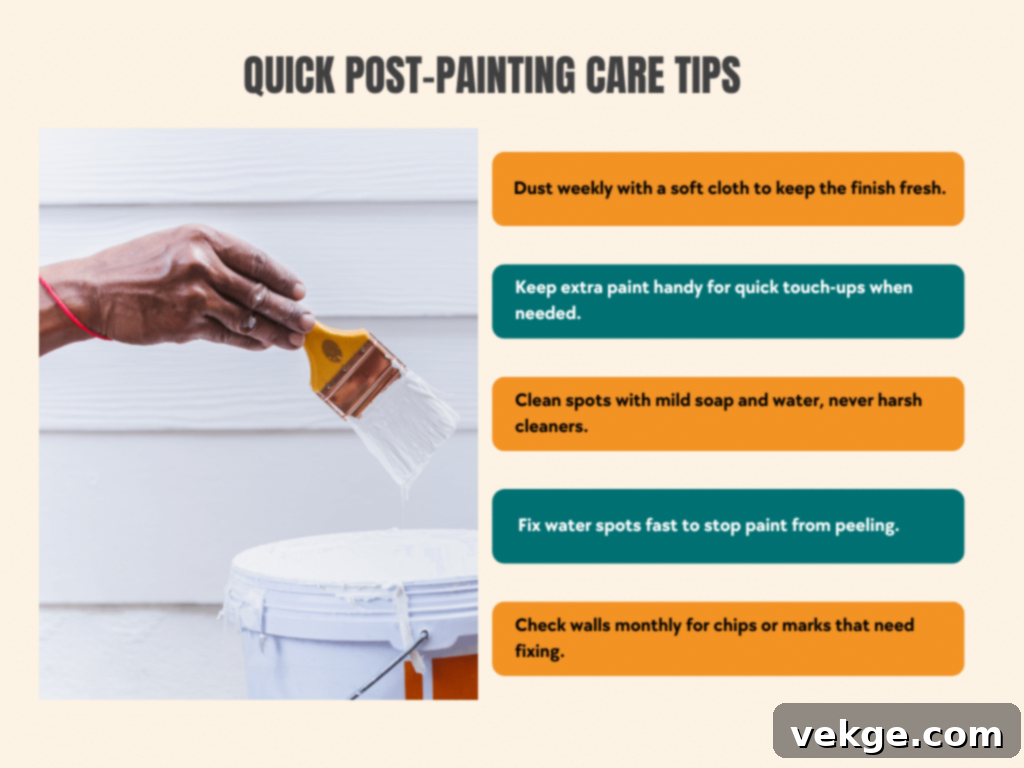 Post-Painting Care Tips to Follow
