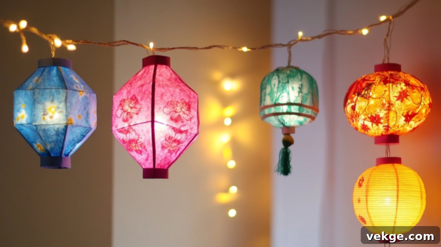 Paper Lantern String Lights (Price Range $10 - $15)