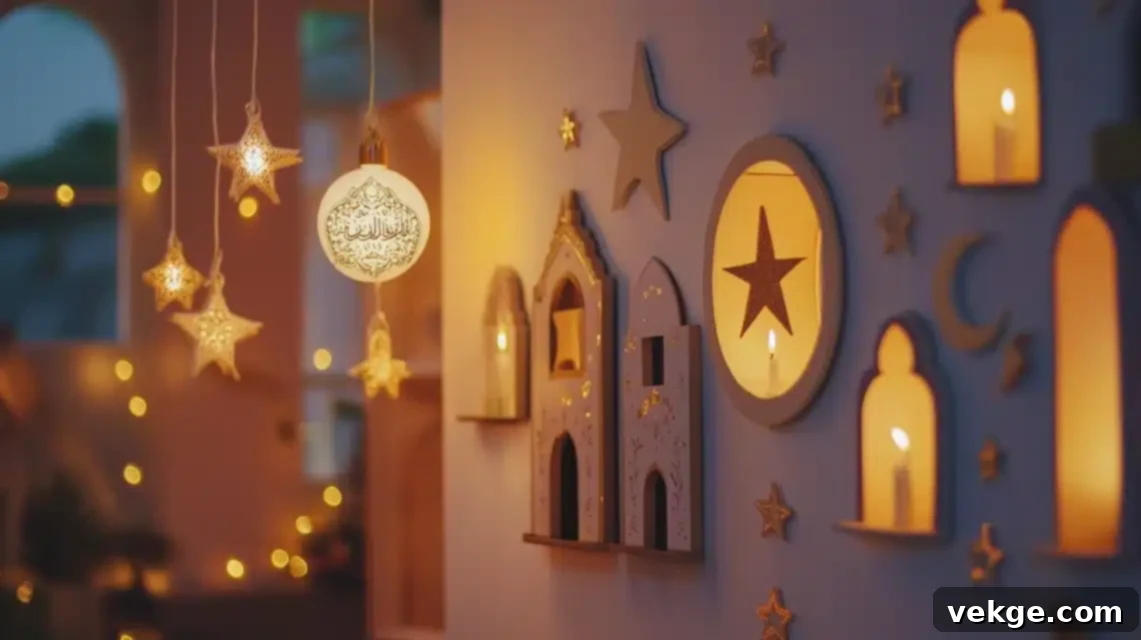 Ramadan Card Display Wall (Price Range $12 - $15)