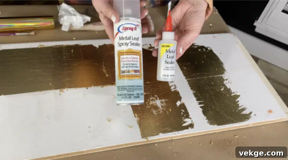 How Seal & Protect Gold Painted Wood