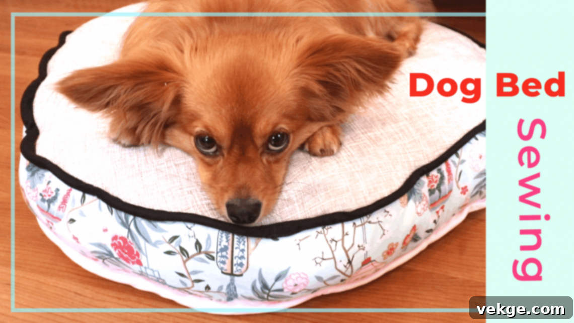 Sewn Dog Bed with Sides - Durable Pet Bed