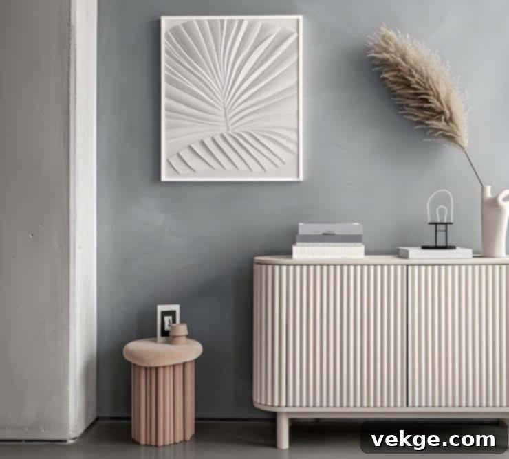 Mixed-Width Fluting for Unique Cabinet Textures