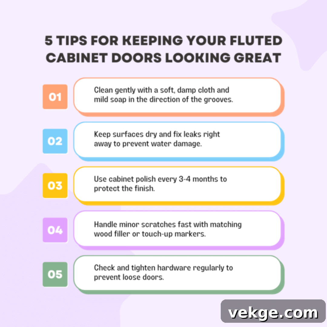 Smart storage solutions make fluted cabinets more functional and efficient