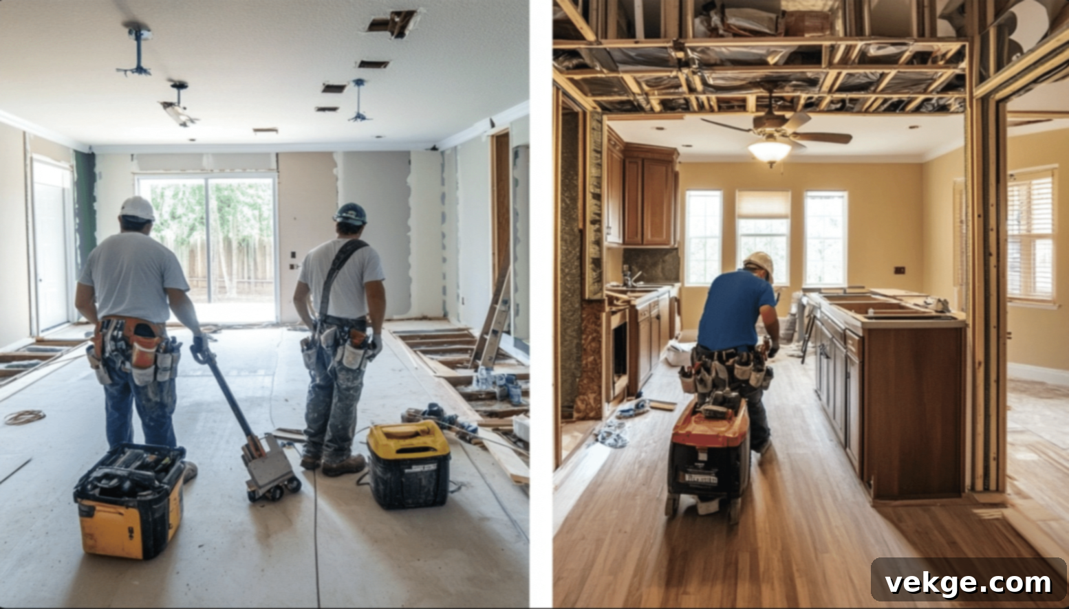 Deciding between DIY and hiring professionals for your loft renovation, including tasks suitable for DIY and tips for hiring contractors.