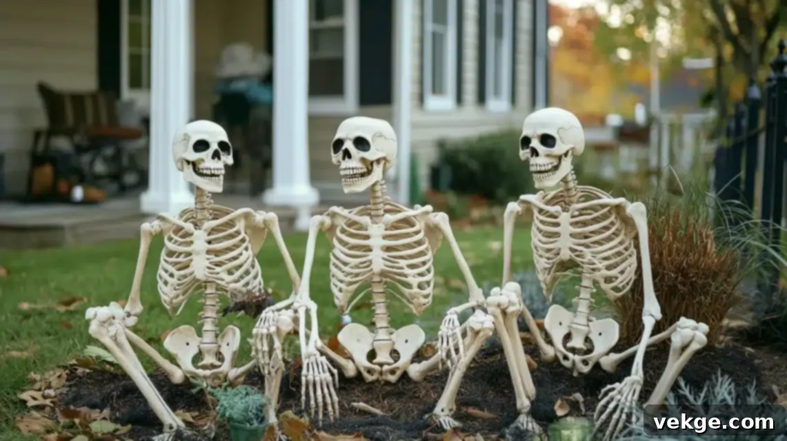 Skeleton Story Scenes - Humorous Halloween Skeleton Displays