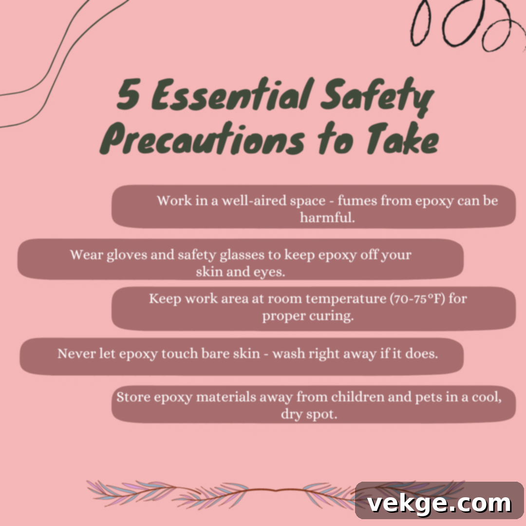 essential safety precaution to take when using epoxy resin
