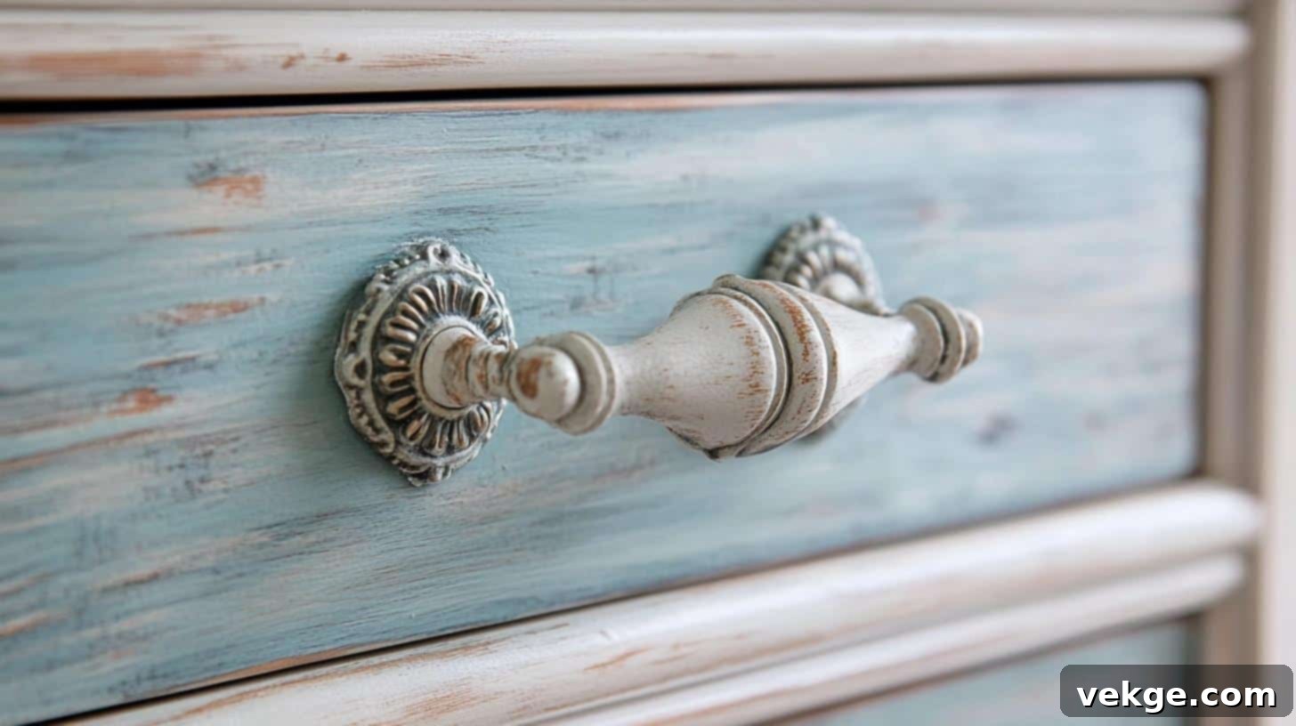 Paint Drawer Handles with Chalk Paint