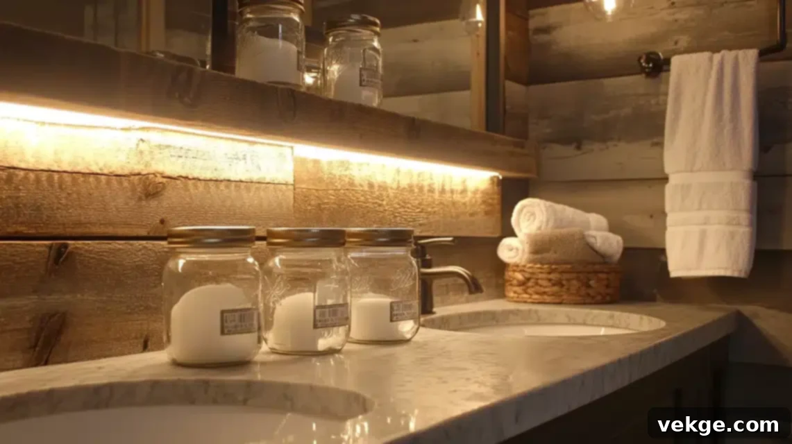 Mason Jar Bathroom Organization - DIY Storage
