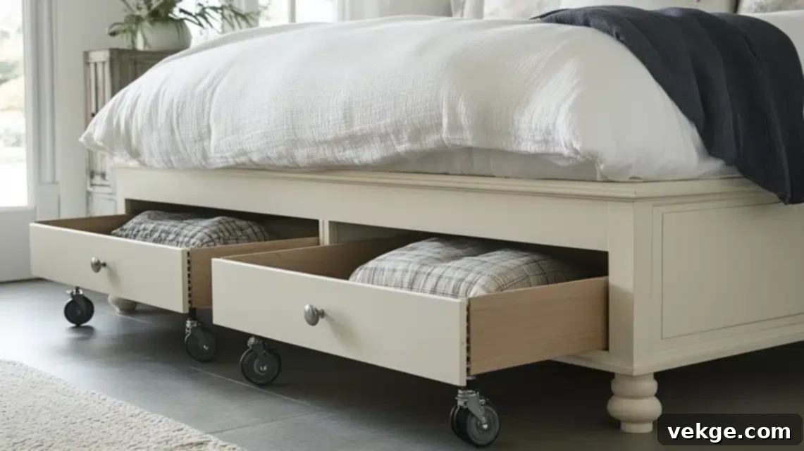 Rolling Drawer Storage - Upcycled Mobile Storage