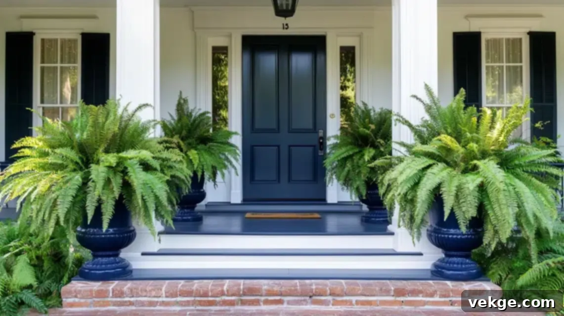 Symmetrical Fern Display
