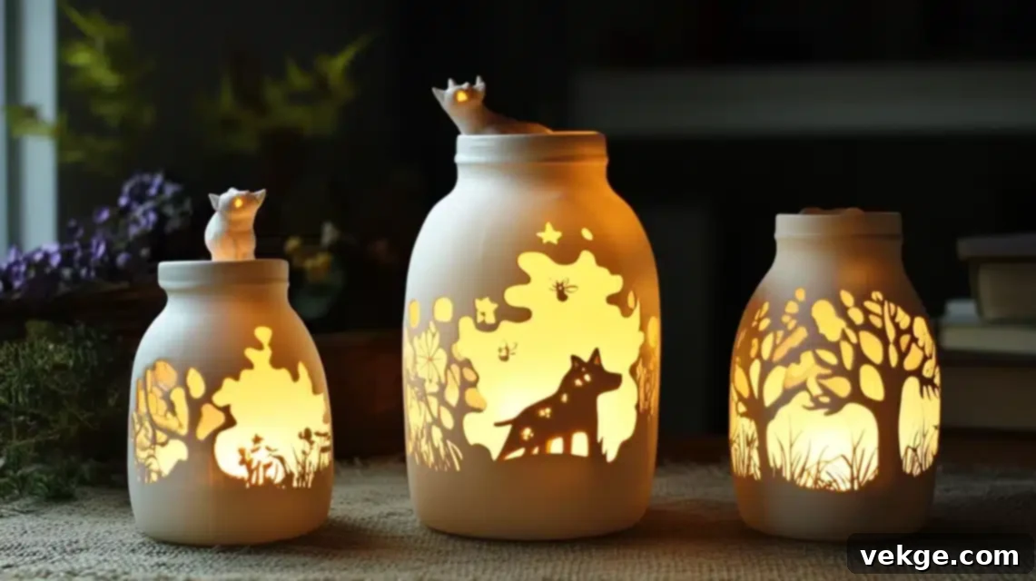 Upcycled Milk Jug Night Light with LED lights