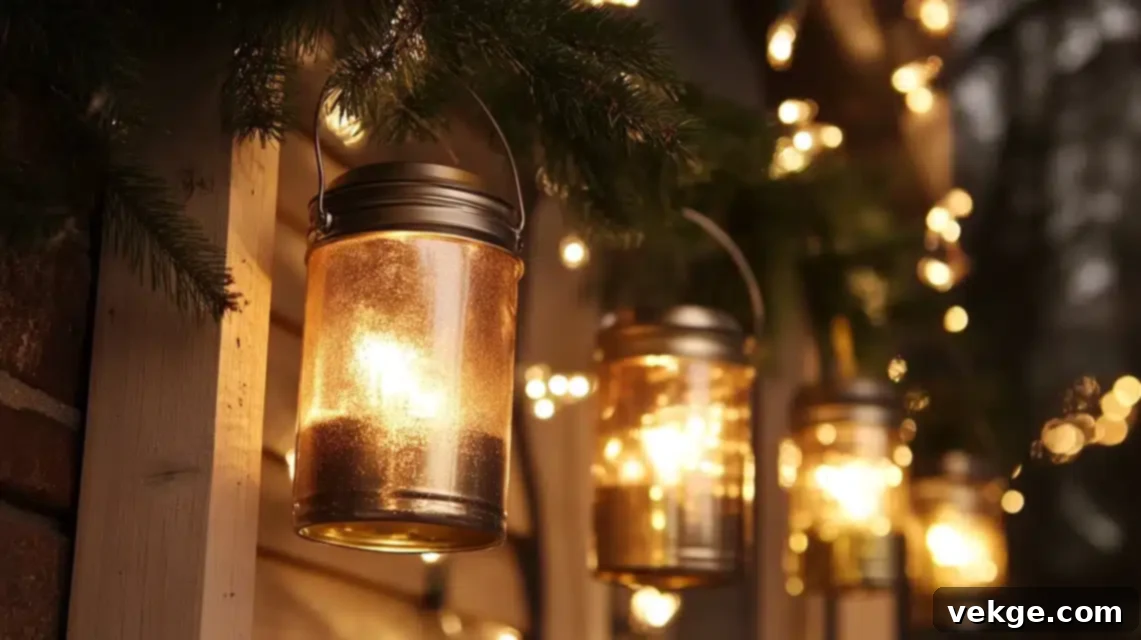 Outdoor DIY Coffee Can Porch Light with weather sealant