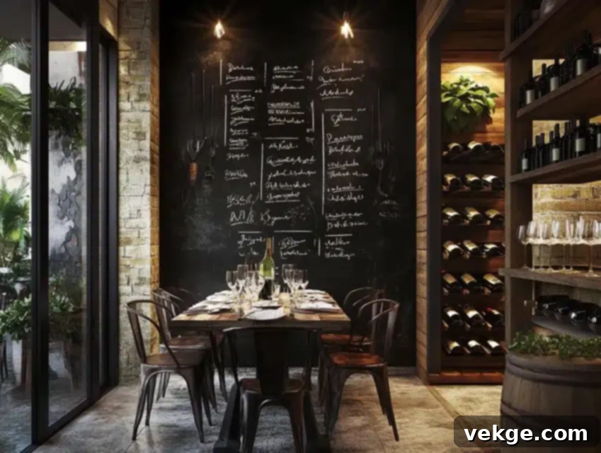 Rustic Dining Room Display