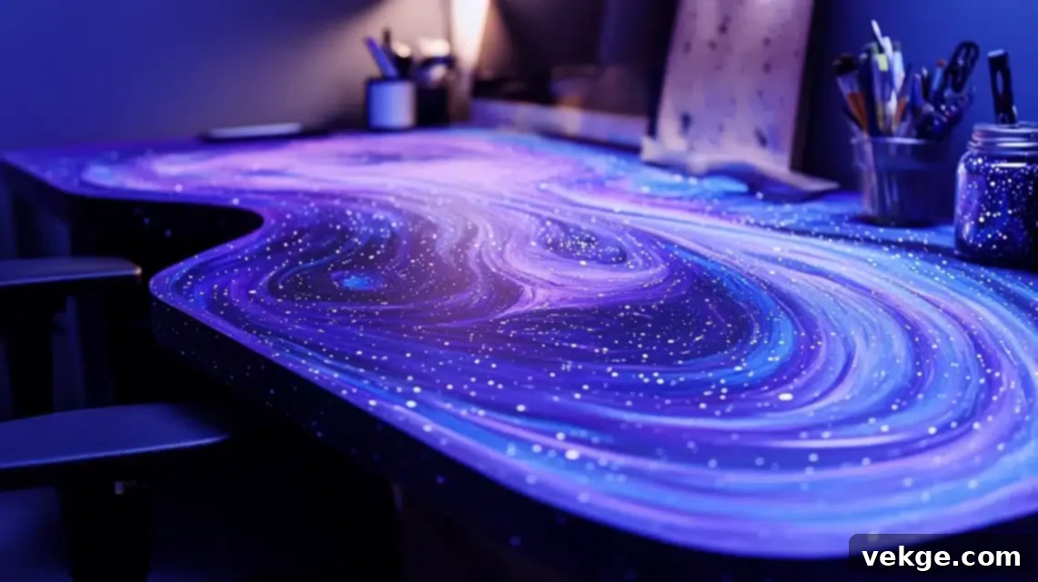 Space-Themed Desk