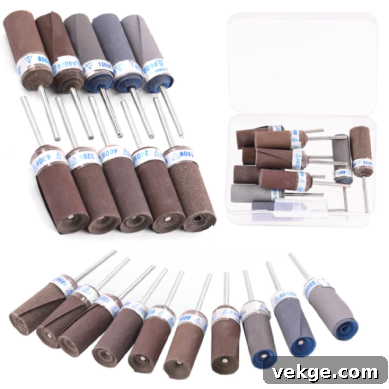 Sandpaper set, abrasive sheets in various grits for smooth woodworking finishes, priced $10-$30.