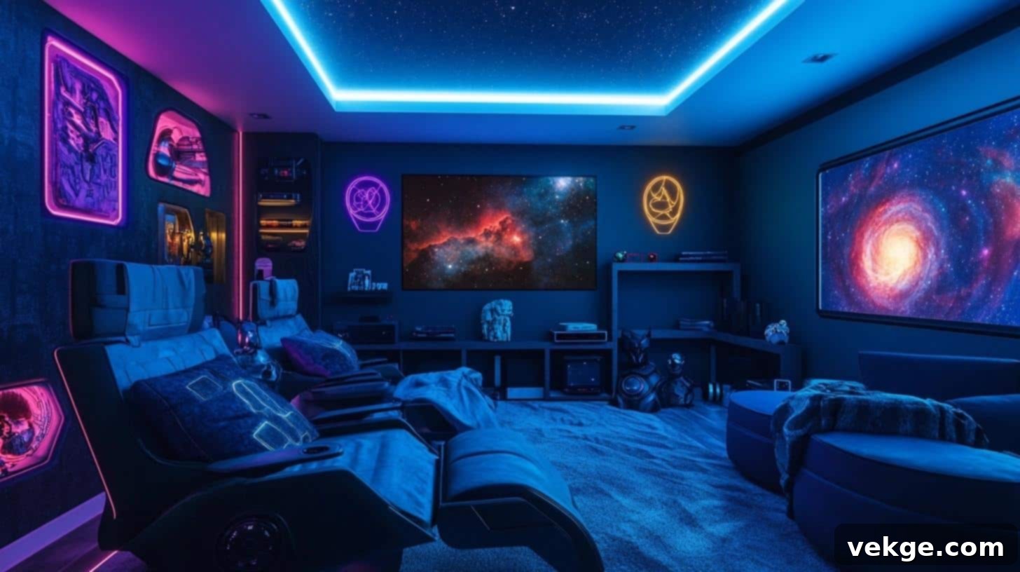 Thematic Decor for personalized media rooms