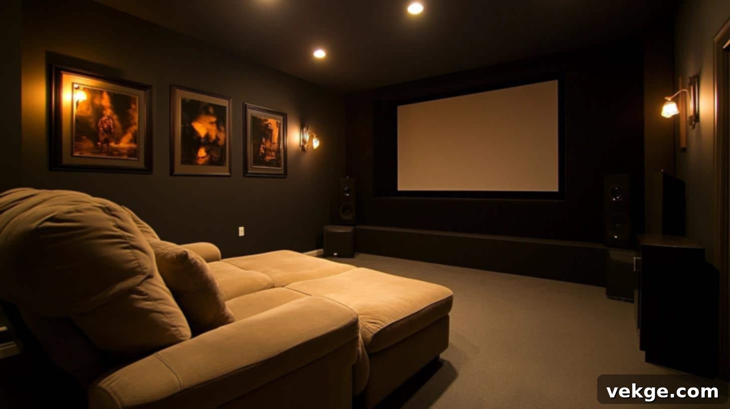 Dark Walls for a Cinematic Feel in media rooms