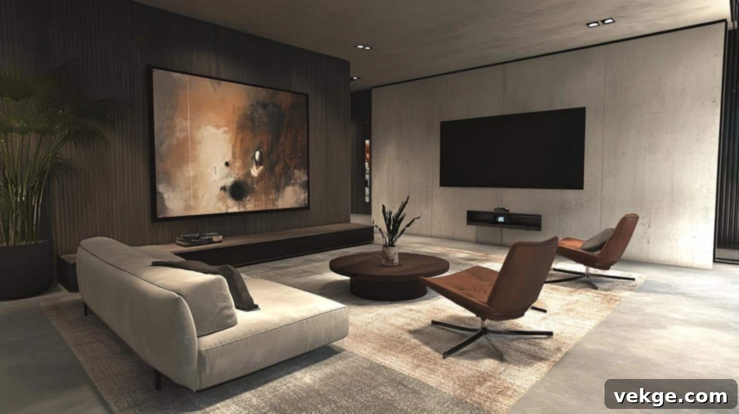Oversized Artwork for a bold statement in media rooms