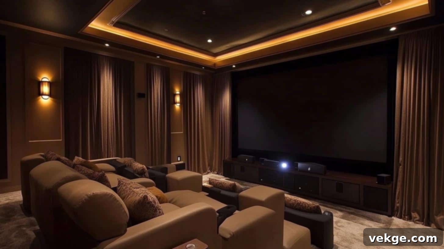 Dimmable Wall Sconces for adjustable media room lighting