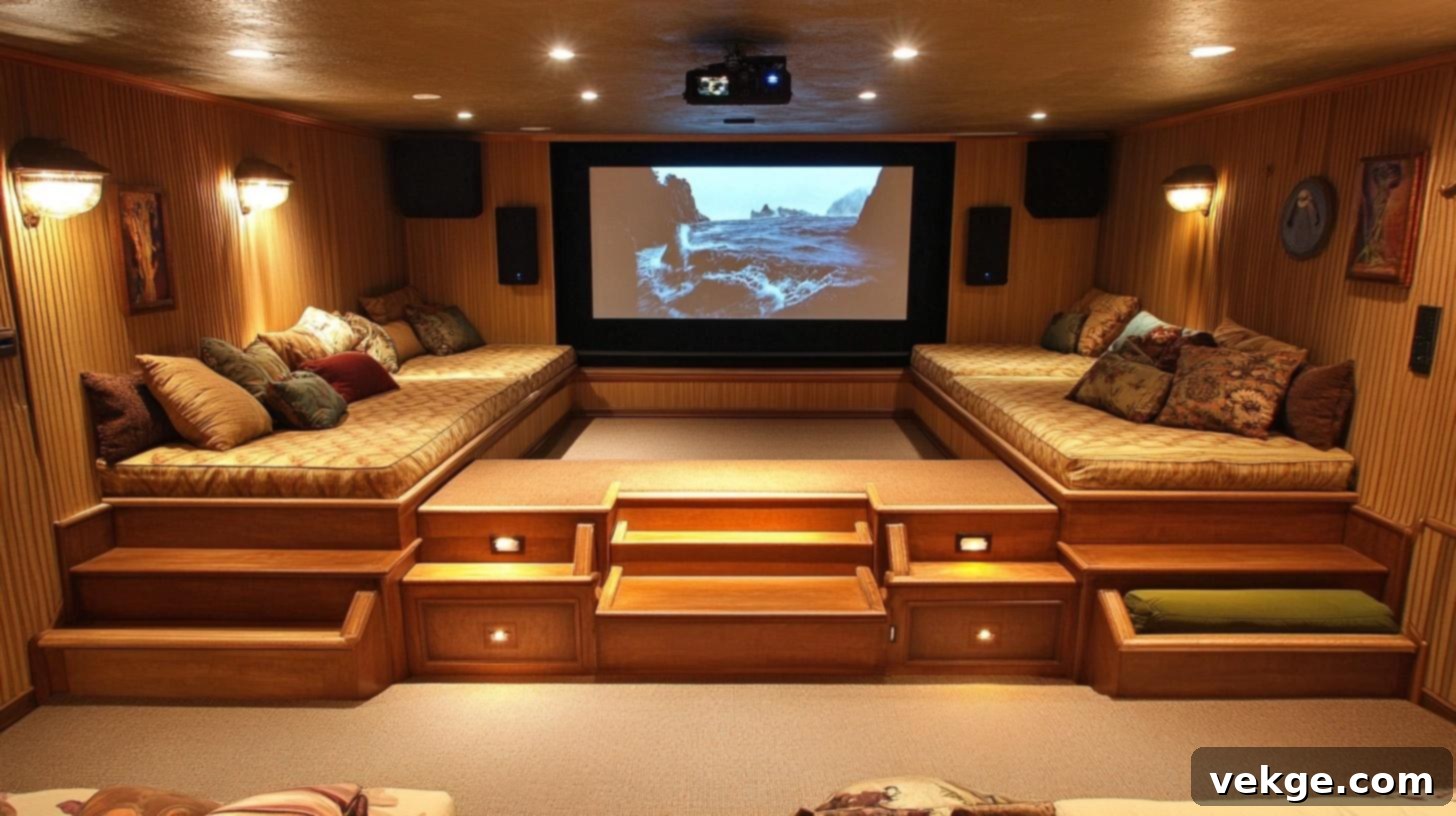 Split-Level Design for a dynamic media room layout