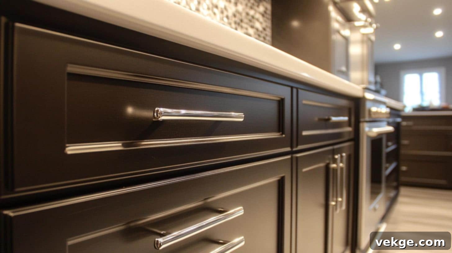 Adding Decorative Hardware to Cabinet Doors