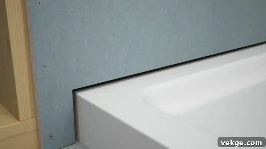 Installing Backer Board Around the Tub Flange
