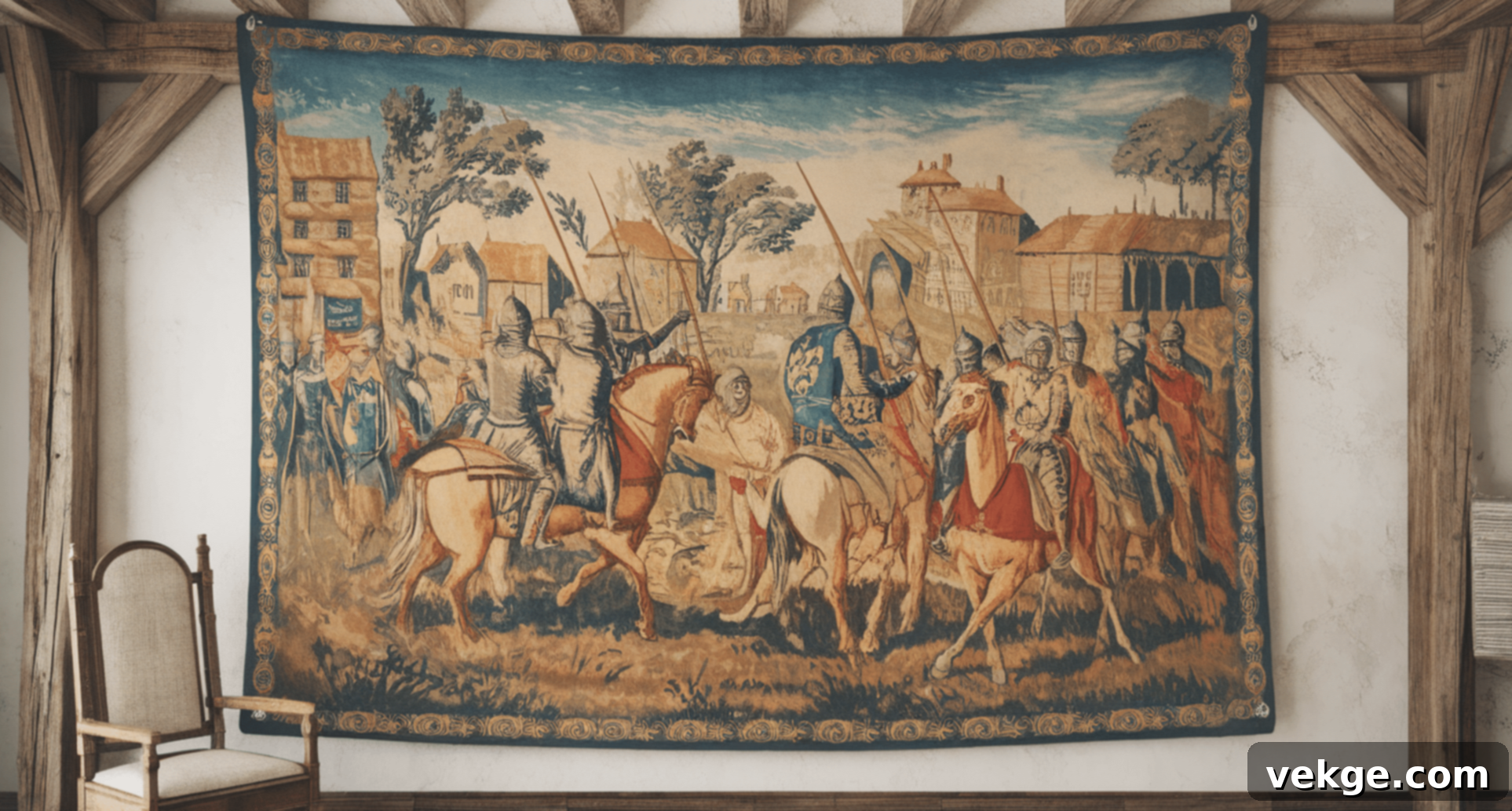 Person choosing materials for DIY tapestry based on skill, time, and budget