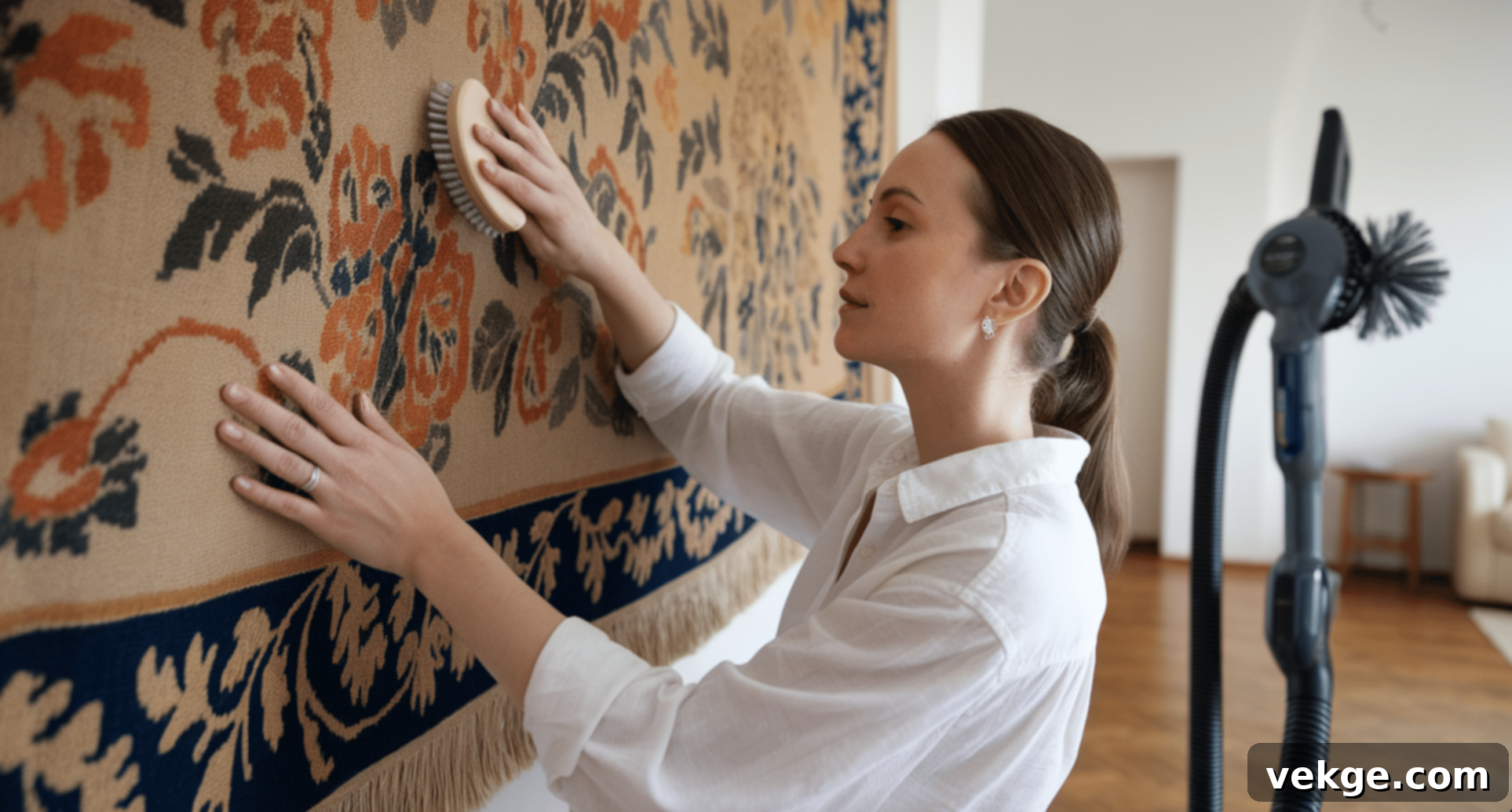 Care and Maintenance- Making Your Tapestry Last, showing tips for cleaning and protecting textile art