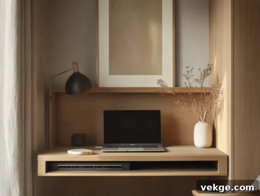 Desk with Hidden Charging Station