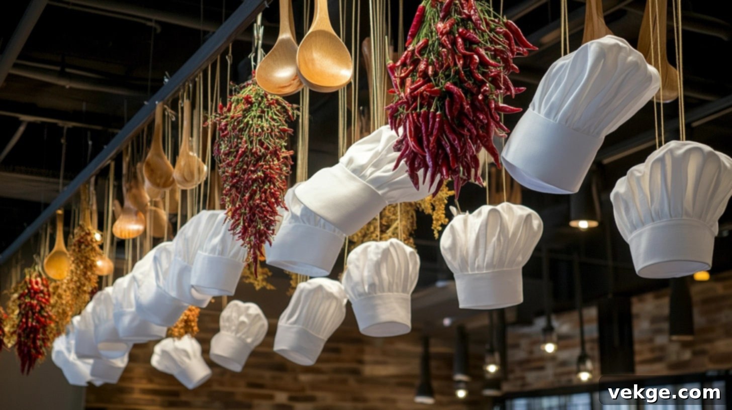 Hanging Chef Hat Decor