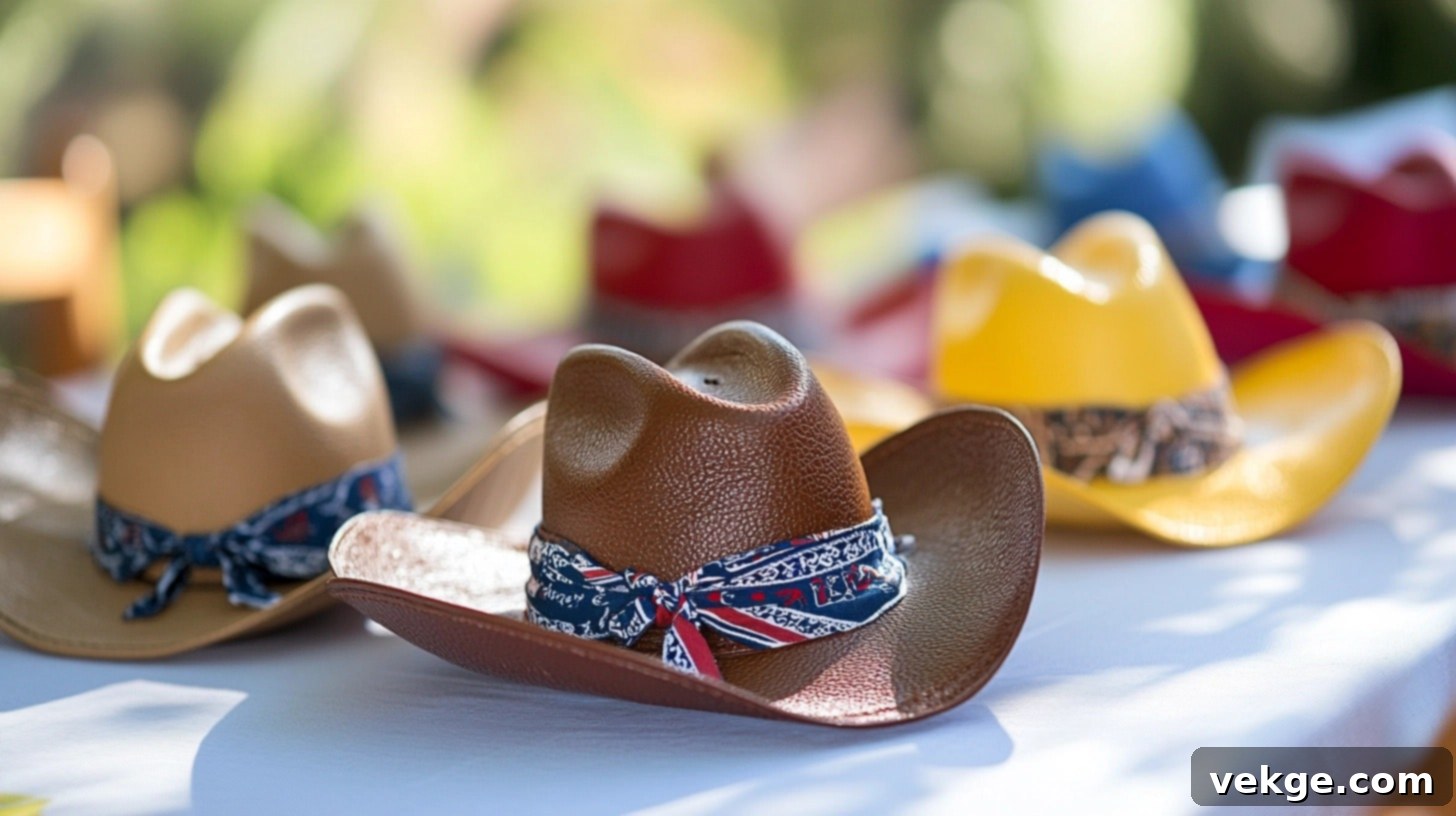 Cowboy Hat Table Weights