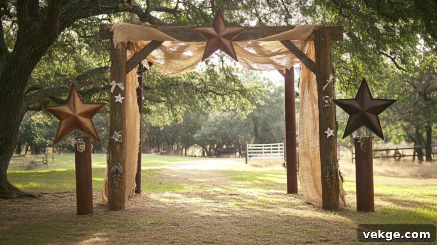 Rodeo-Themed Entry Gate