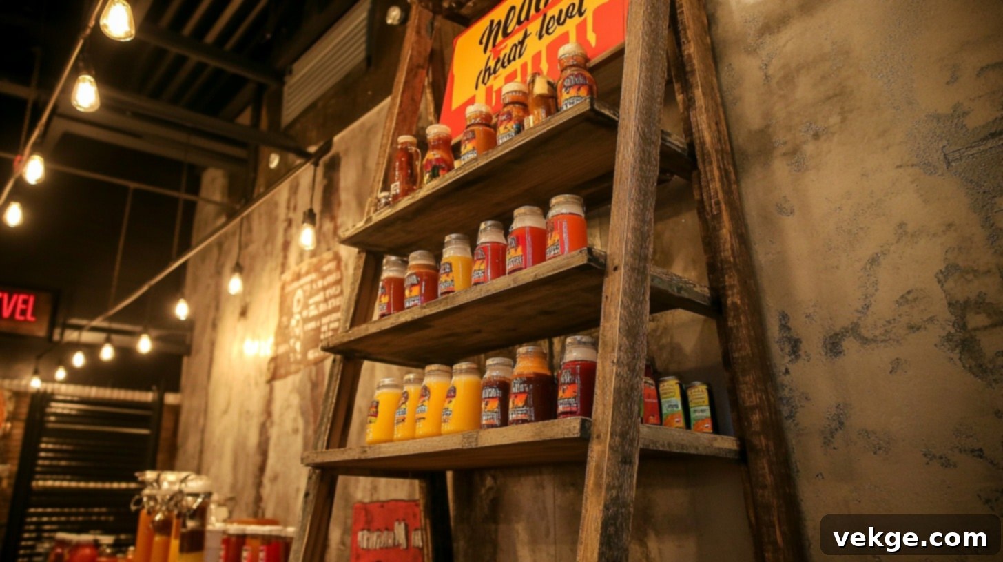Hot Sauce Tasting Station Decor