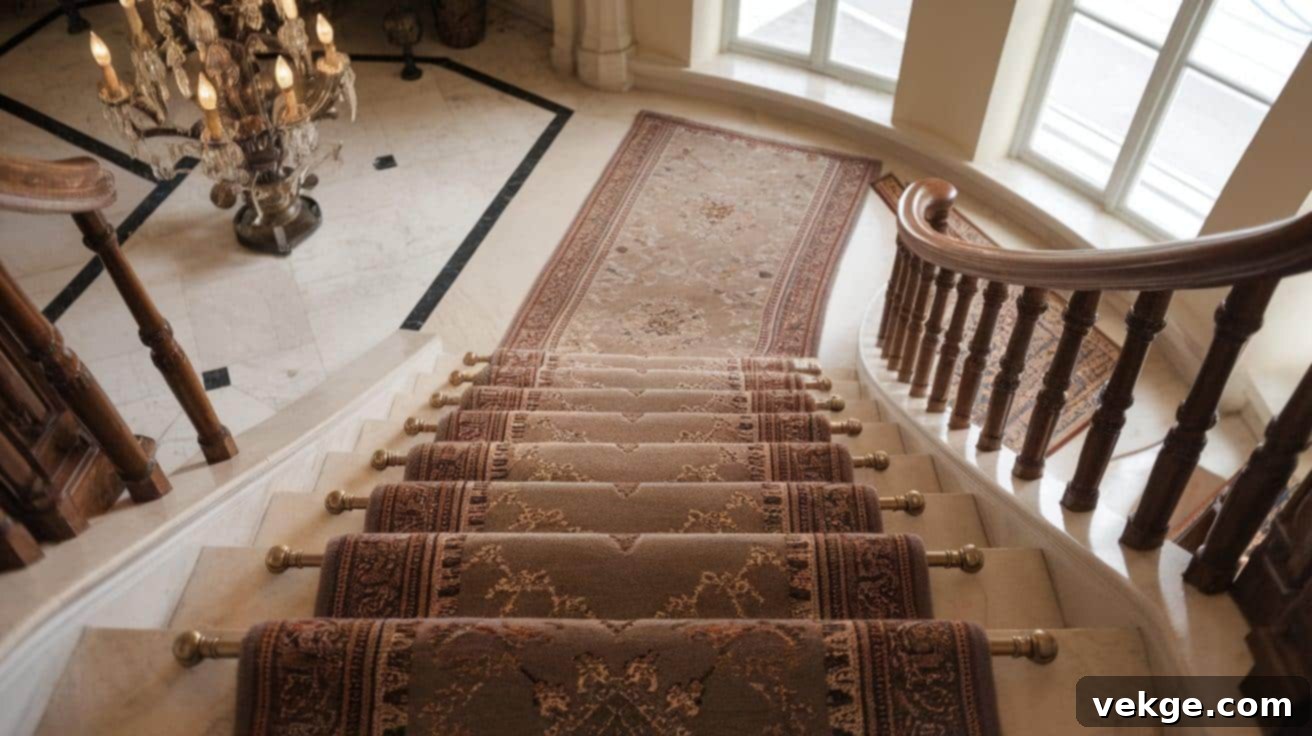 Grand Staircases with Runner Rugs