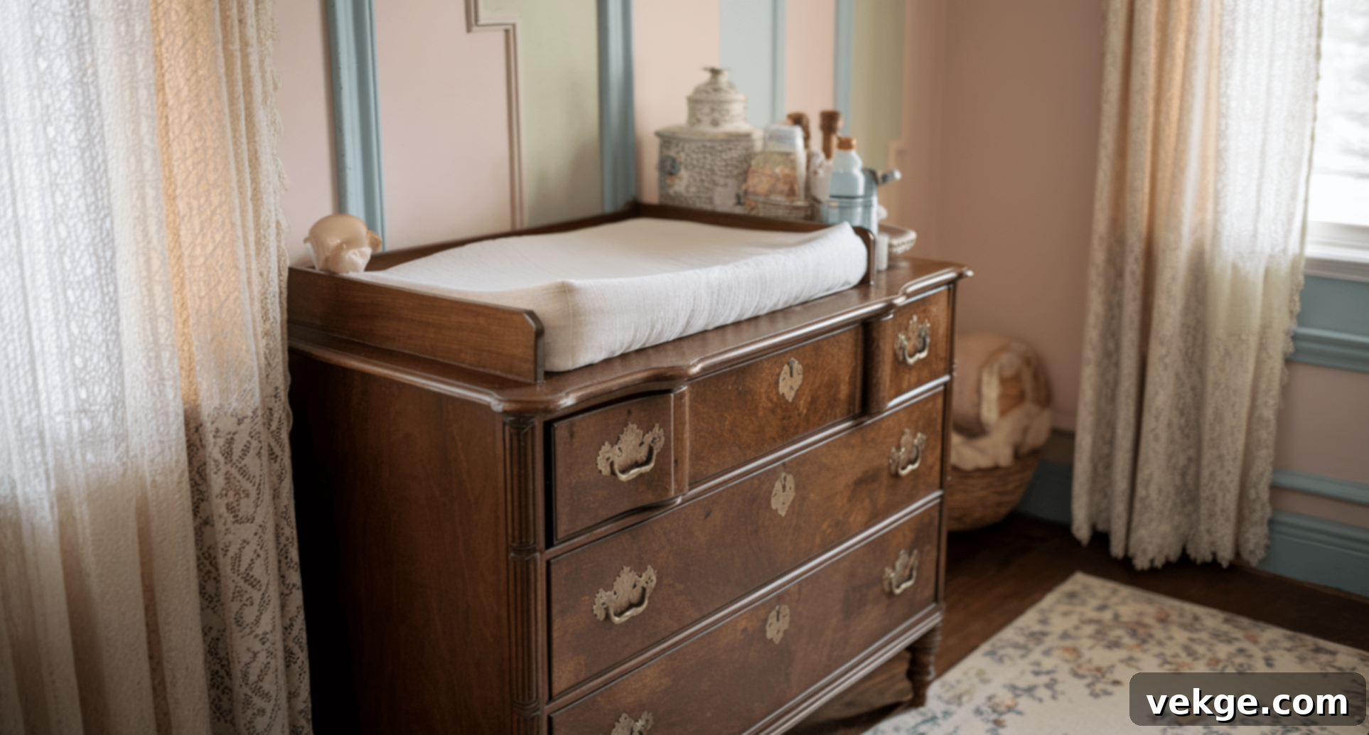 Antique Dresser as a Changing Table