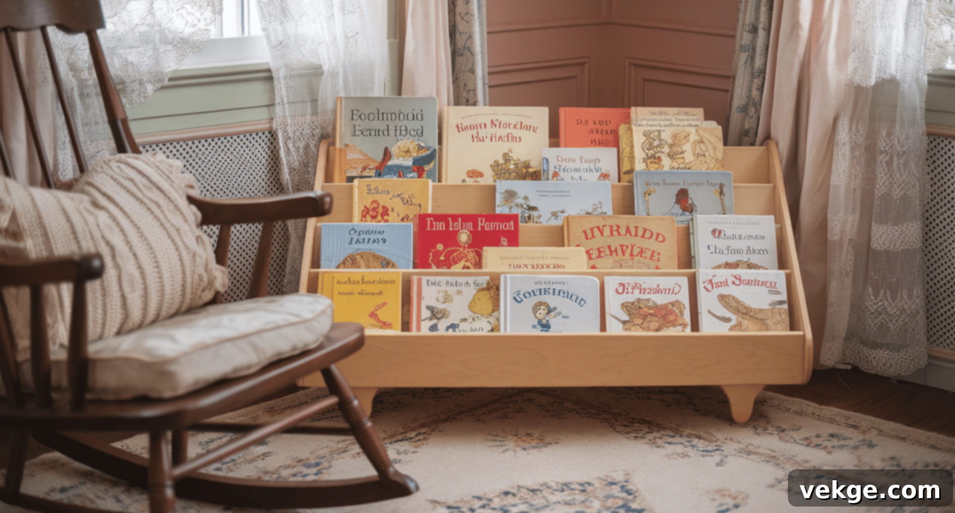 Bookshelf with Classic Children’s Books