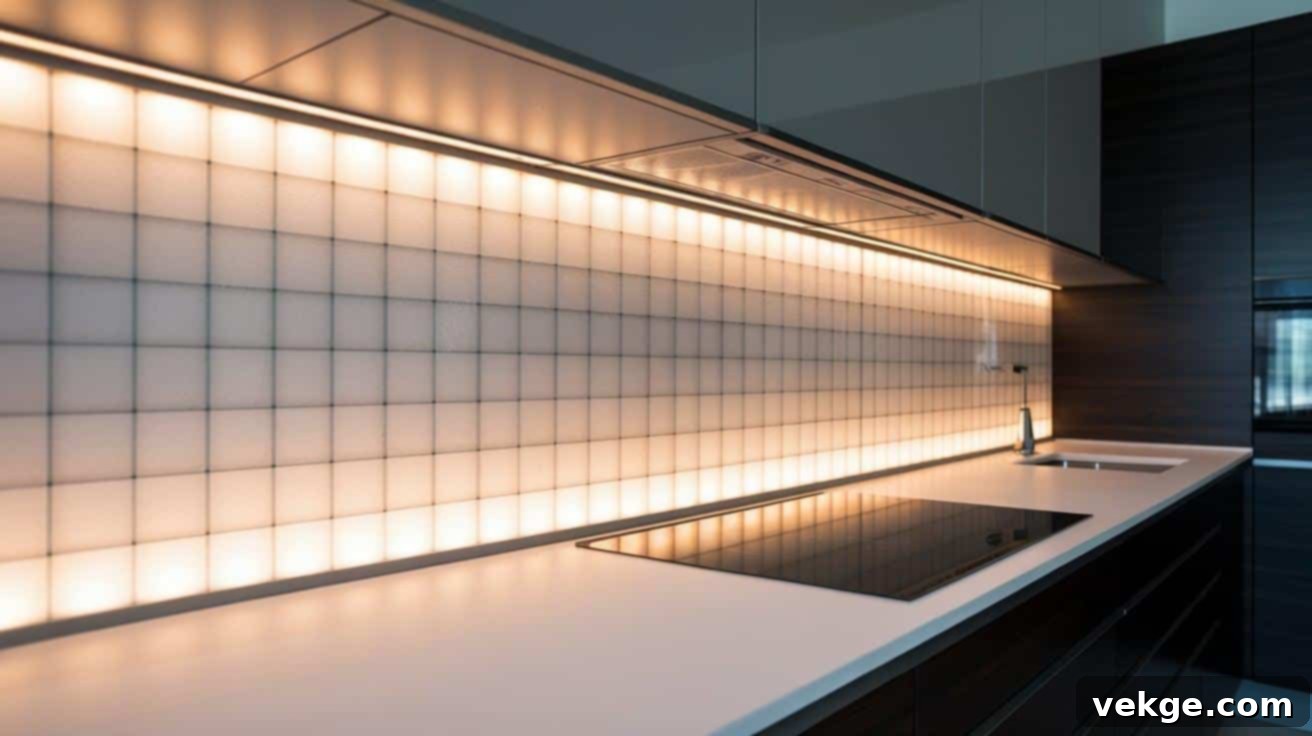 Backlit Backsplashes for Modern Kitchens