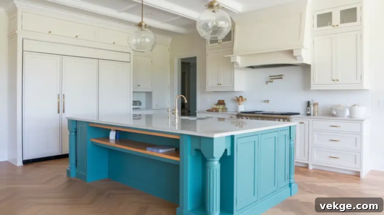 Colorful Kitchen Islands Trend 2025