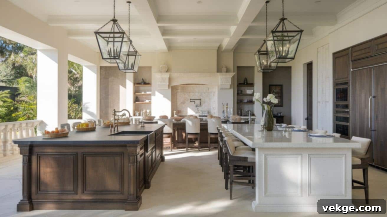Double Islands for Enhanced Kitchen Functionality