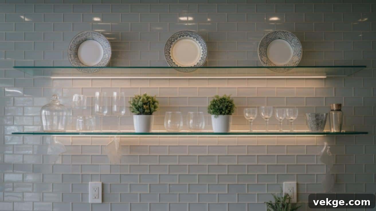 Modern Open Shelving with a Twist