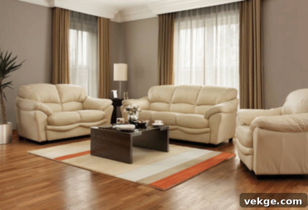 Modern living room with a comfortable recliner chair