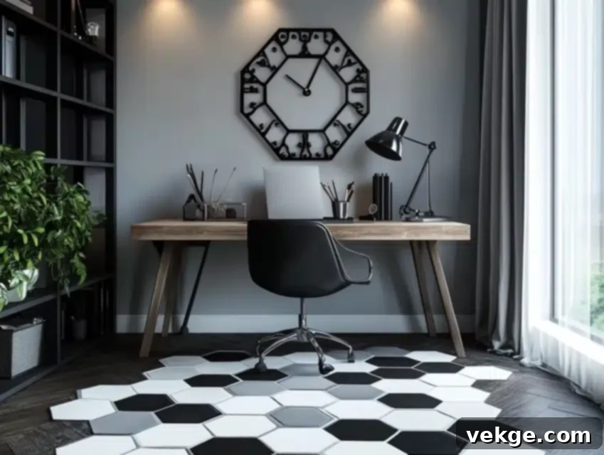 Hexagon Pattern Rug